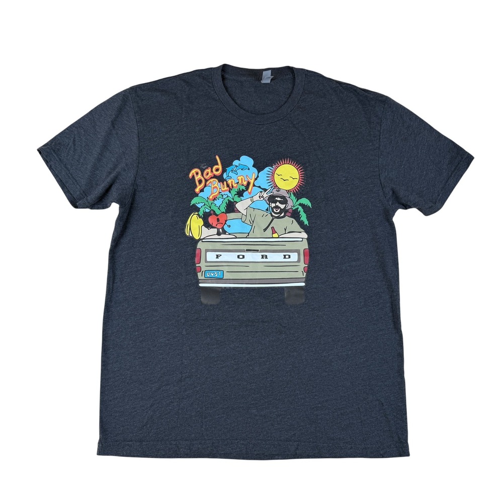Bad Bunny XL T-Shirt Un Verano Sin Ti Ford Graphic Cotton Blend Tee